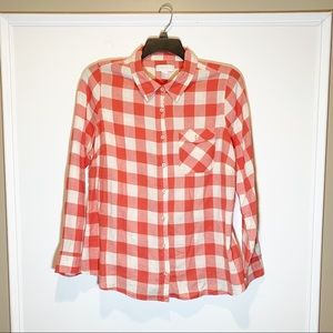 Forever 21 Plus Flannel Button Down Shirt - 1X